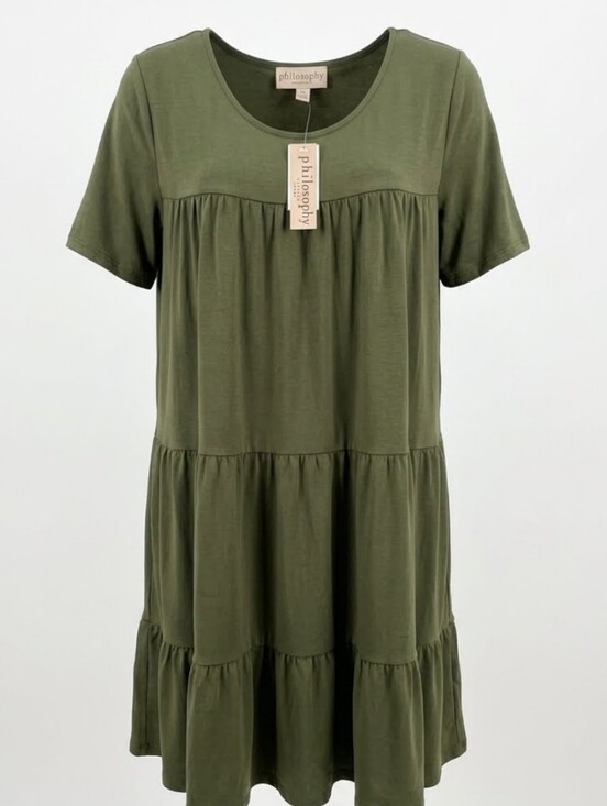 Philosophy Dresses & Skirts - Philosophy tiered mini dress New With Tag Size 2x